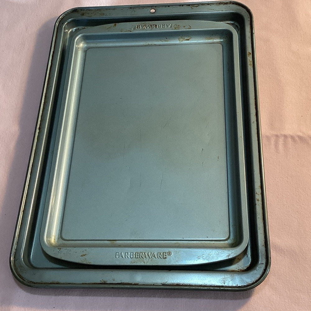 2 Cookie Sheets - 1 Farberware